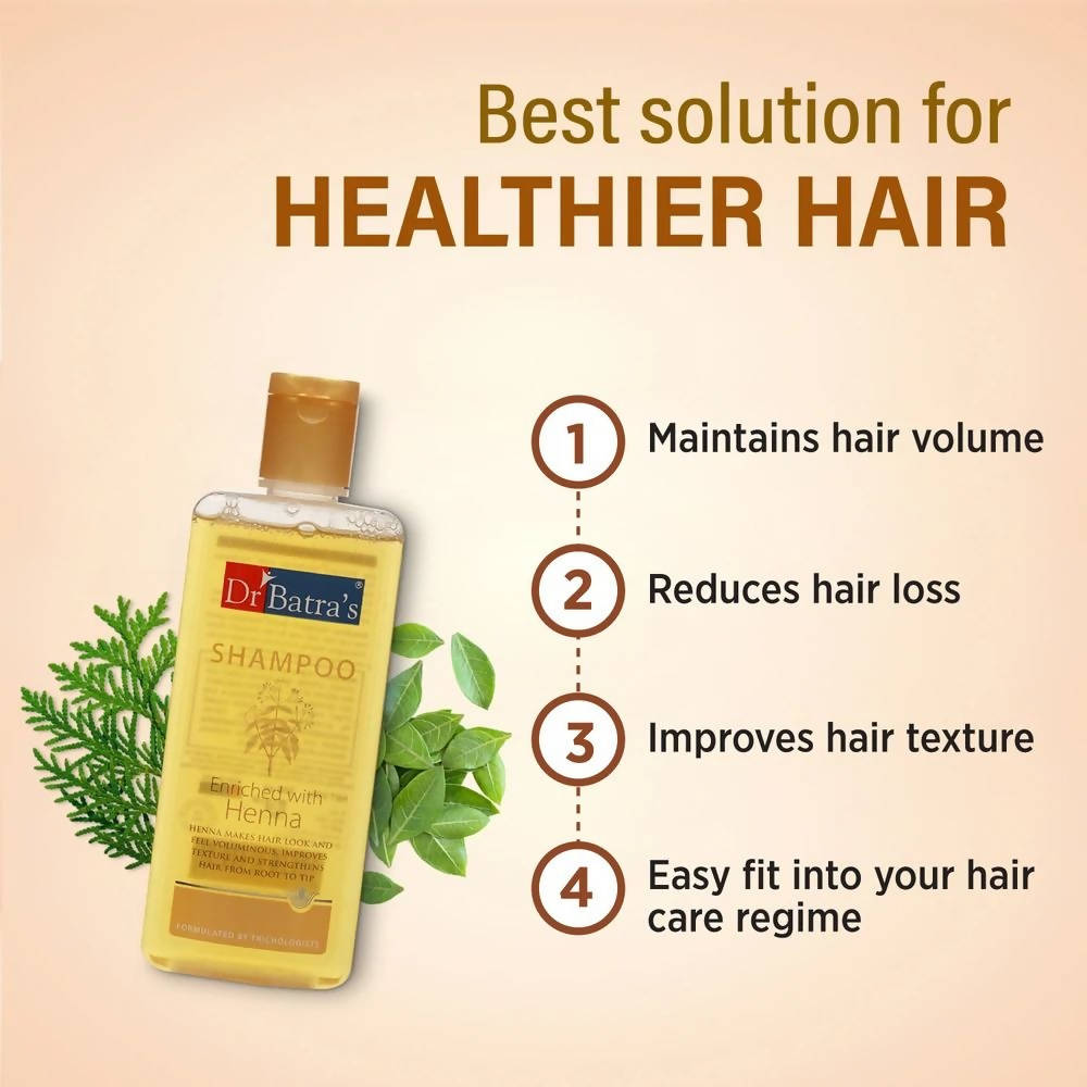 Dr. Batra's Shampoo Enriched With Henna