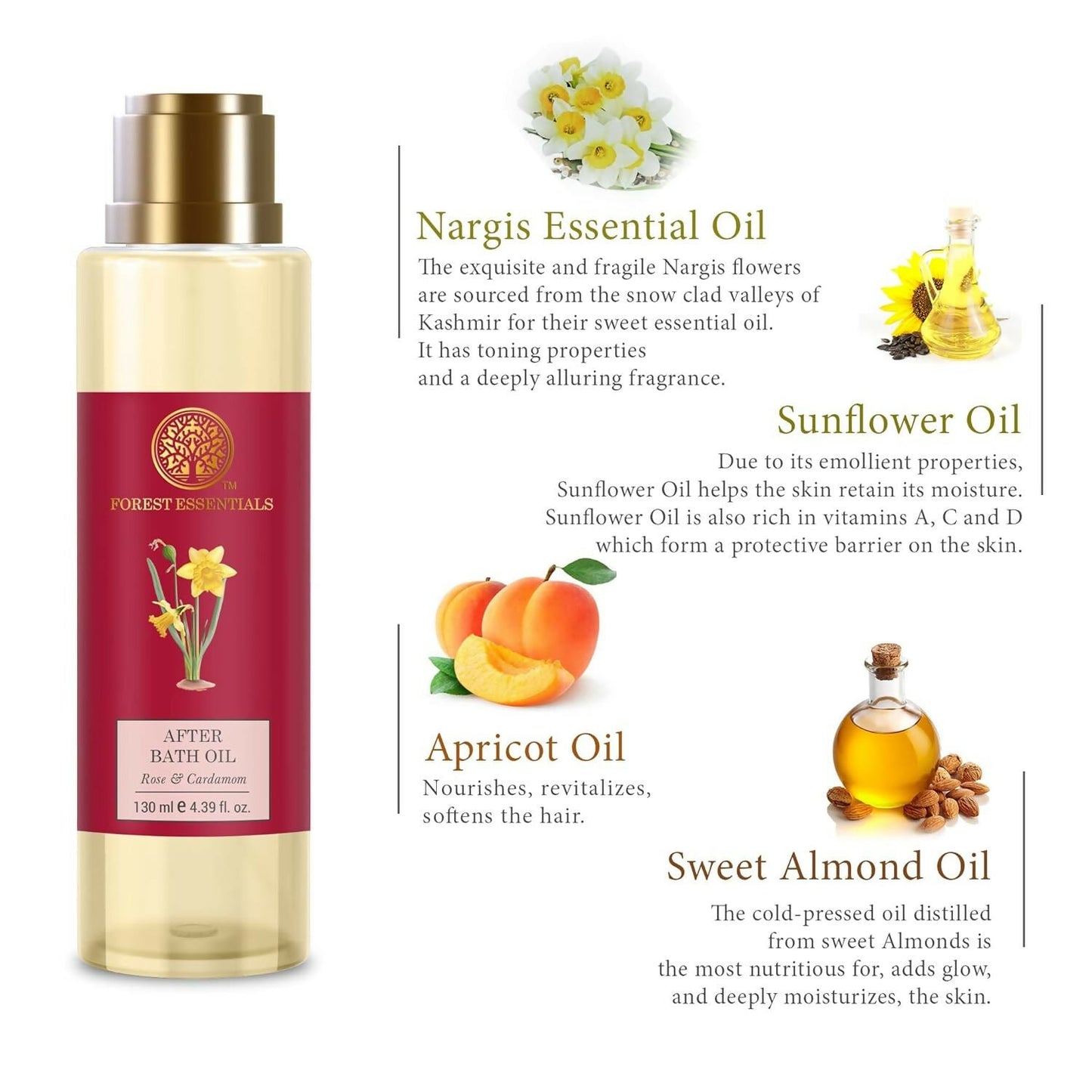 Forest Essentials After Bath Oil Nargis