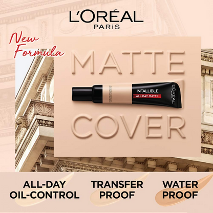 L'Oreal Paris Paris Infallible 24HR Matte Cover Foundation - Natural Rose 125