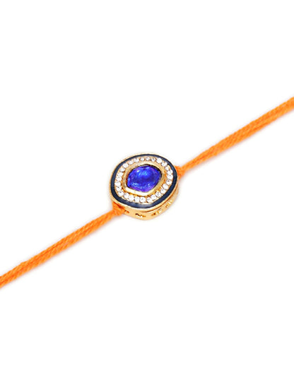 Designer kundan Rakhi - Ruby Raang