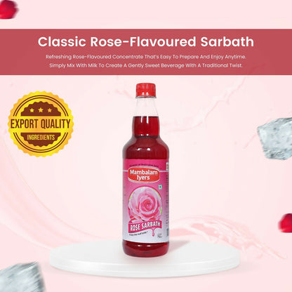 Mambalam Iyers Rose Sarbath