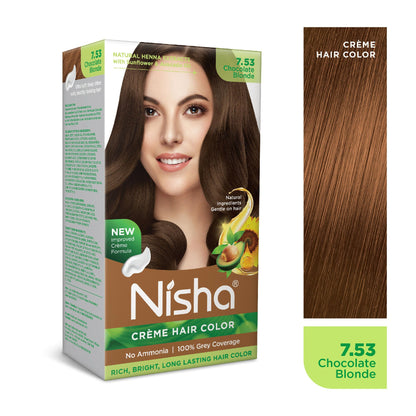 Nisha Creme Hair Color for Women - Chocolate Blonde