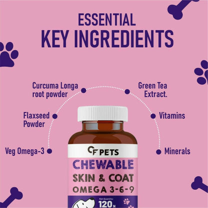 Carbamide Forte Pets Chewable Skin and Coat Tablets