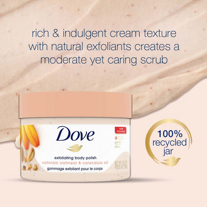 Dove Exfoliating Body Polish Scrub - Oatmeal & Calendula Oil