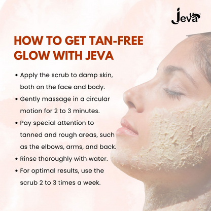 Jeva Papaya Tan Removal Face & Body Scrub