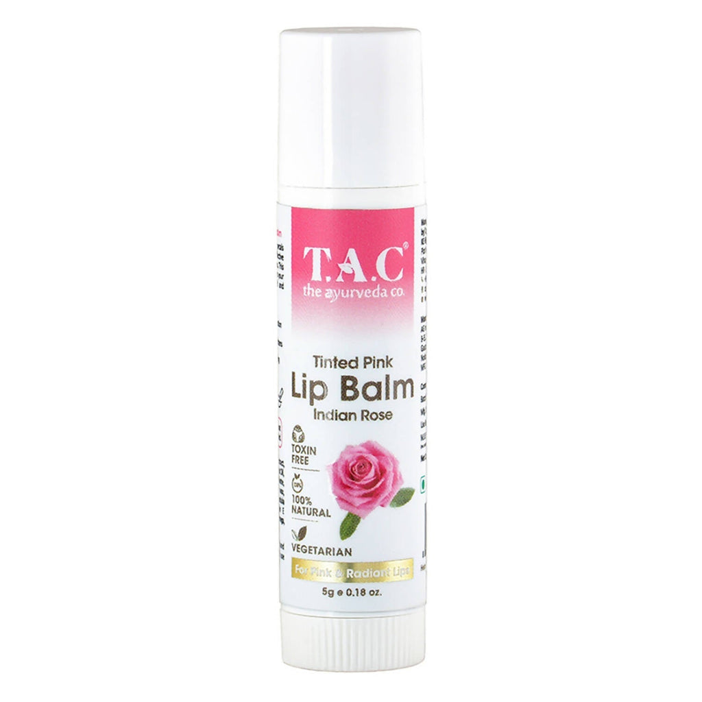 T.A.C - The Ayurveda Co. Tinted Indian Rose Vegan Lip Balm - 5 gms