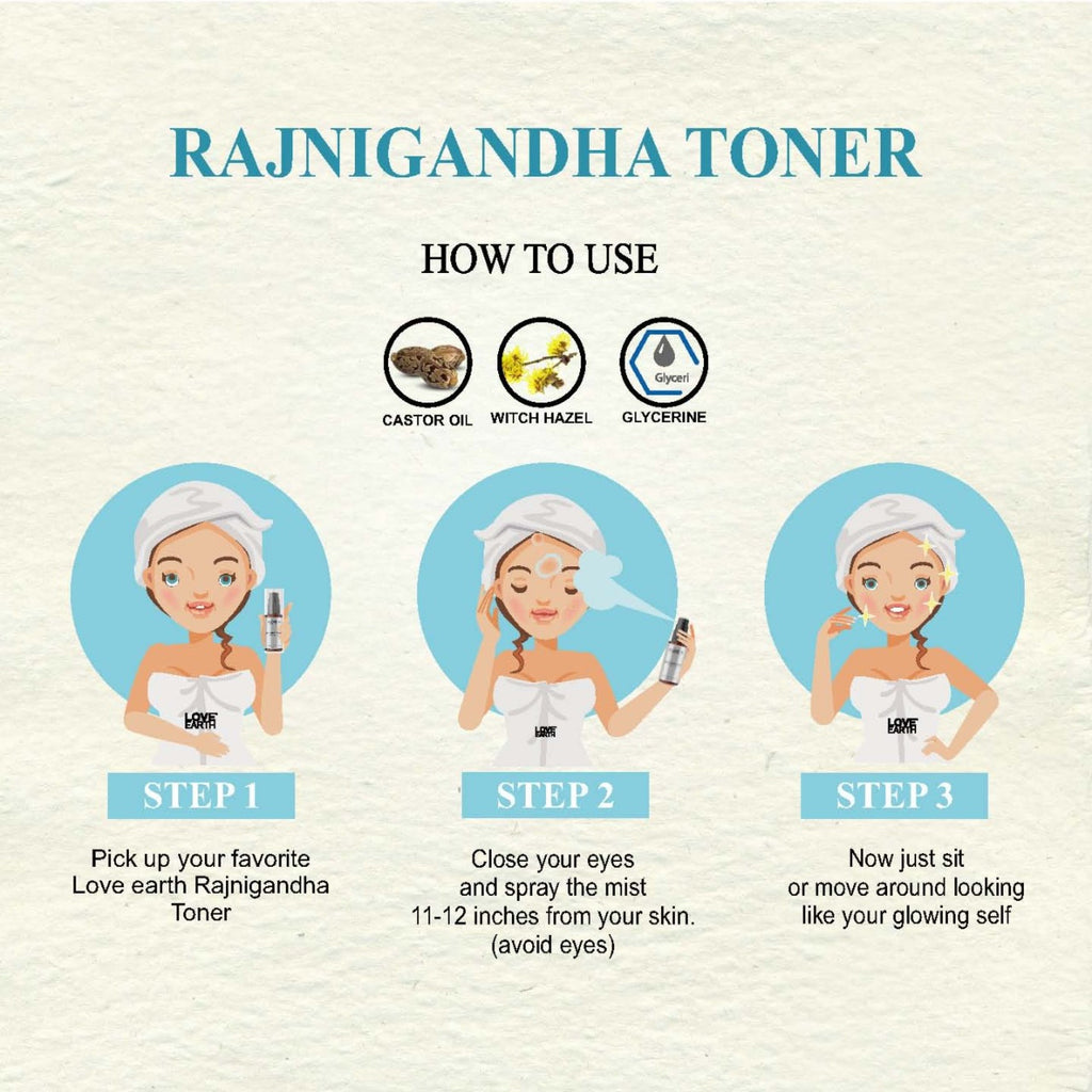 Love Earth Rajni Gandha Toner - 100 ml