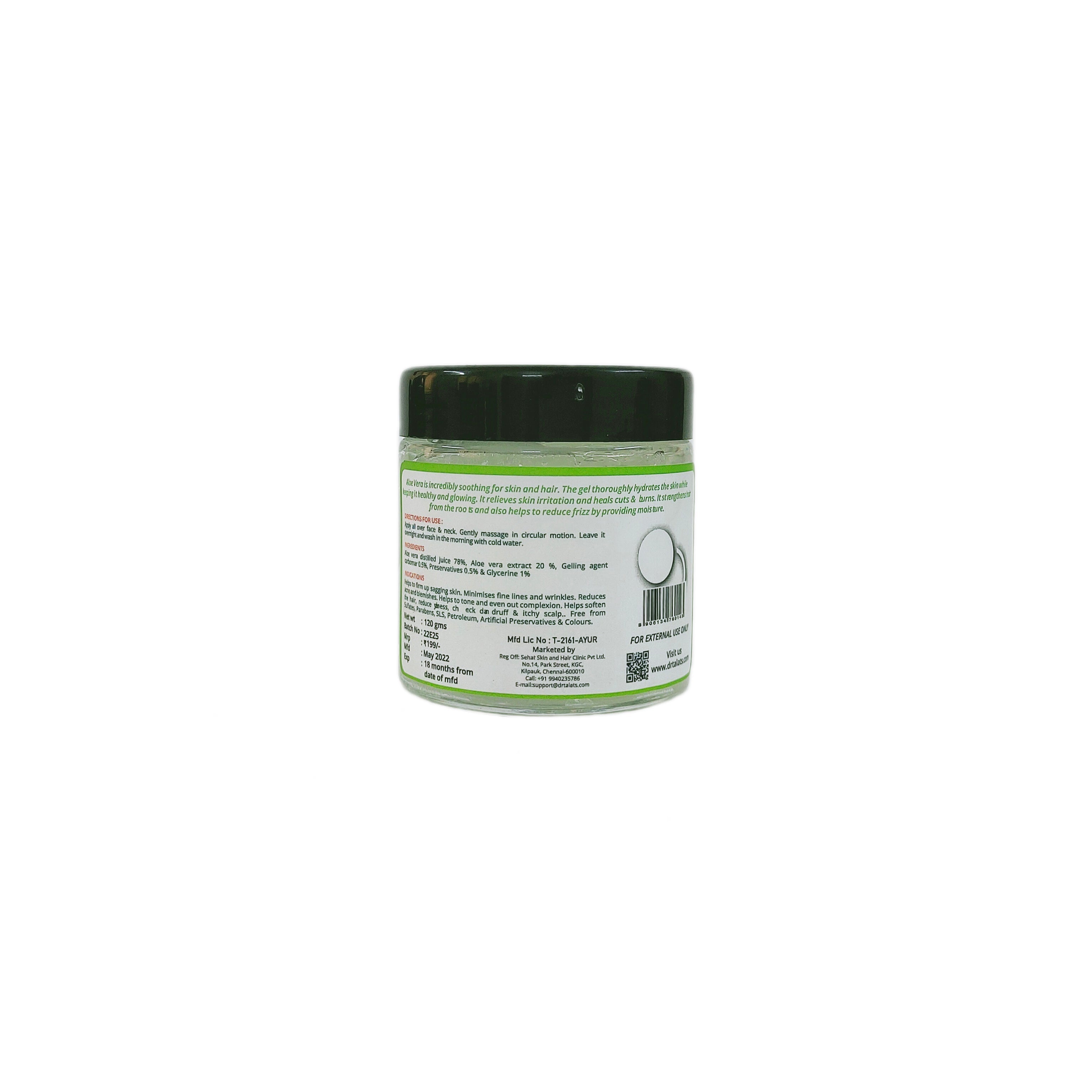Dr. Talat's Aloe Vera Gel - 120 gms