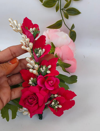 Pink Flower Brooch