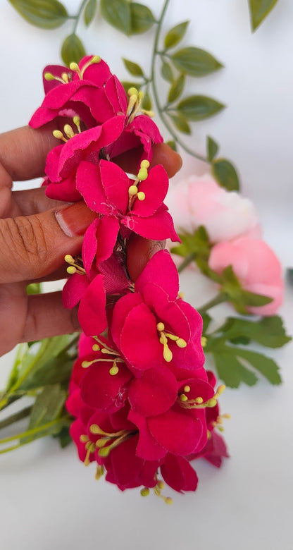 Pink Flower Hair Accessories