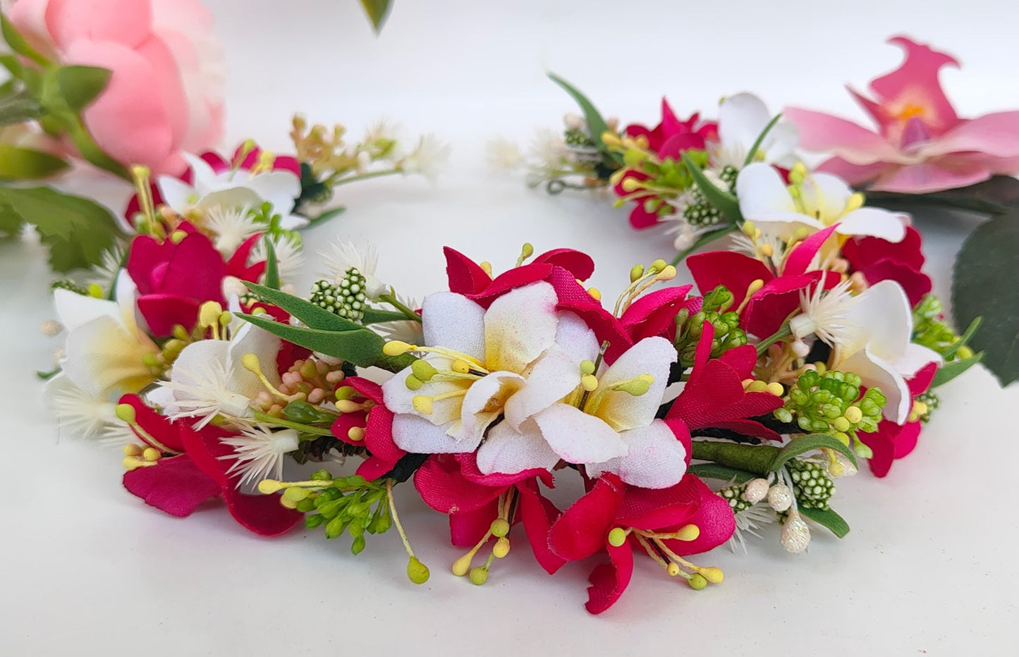 Pink Bridal Hair Accessories