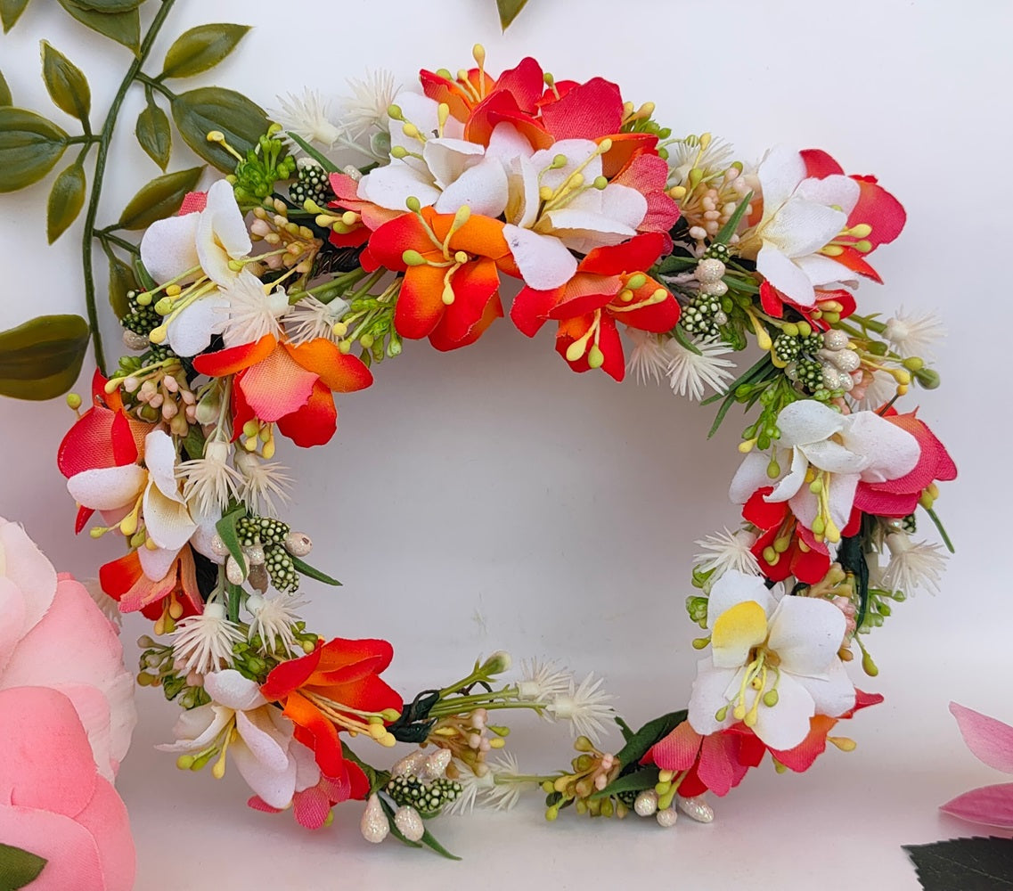 Orange Bridal Hair Accessories