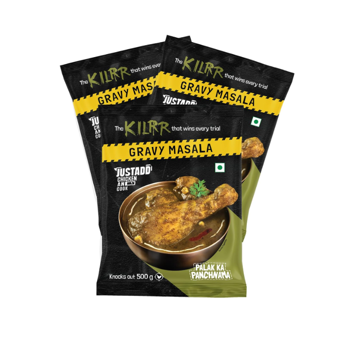 Kilrr Kaalimirch ki Haddcurry Gravy Chicken Masala - Pack of 3(58g Each Pack)