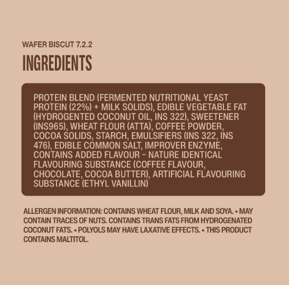 SuperYou Coffee Protein Wafer Bars - Pack of 10(40g Each Pack)