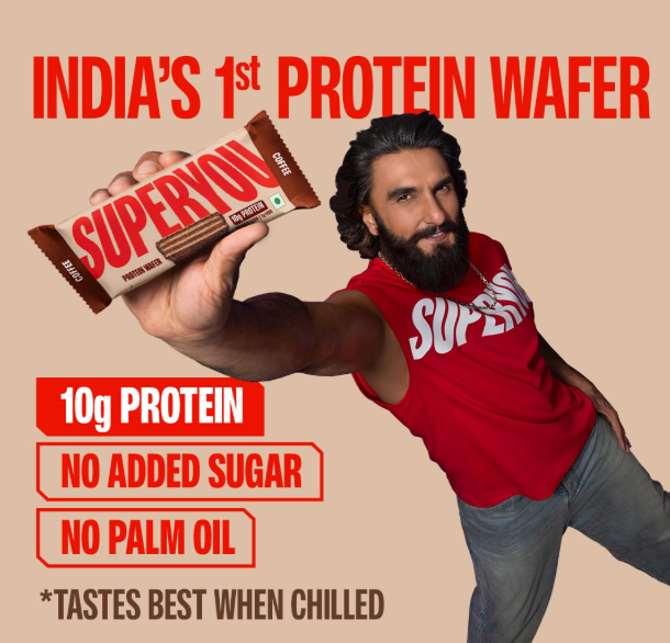 SuperYou Coffee Protein Wafer Bars - Pack of 10(40g Each Pack)