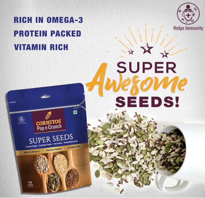 Cornitos Roasted Super Seeds Seed Mix - 200 g
