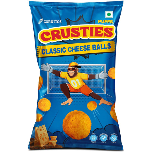 Cornitos Crusties puffs Classic Cheese flavour Balls - 55g