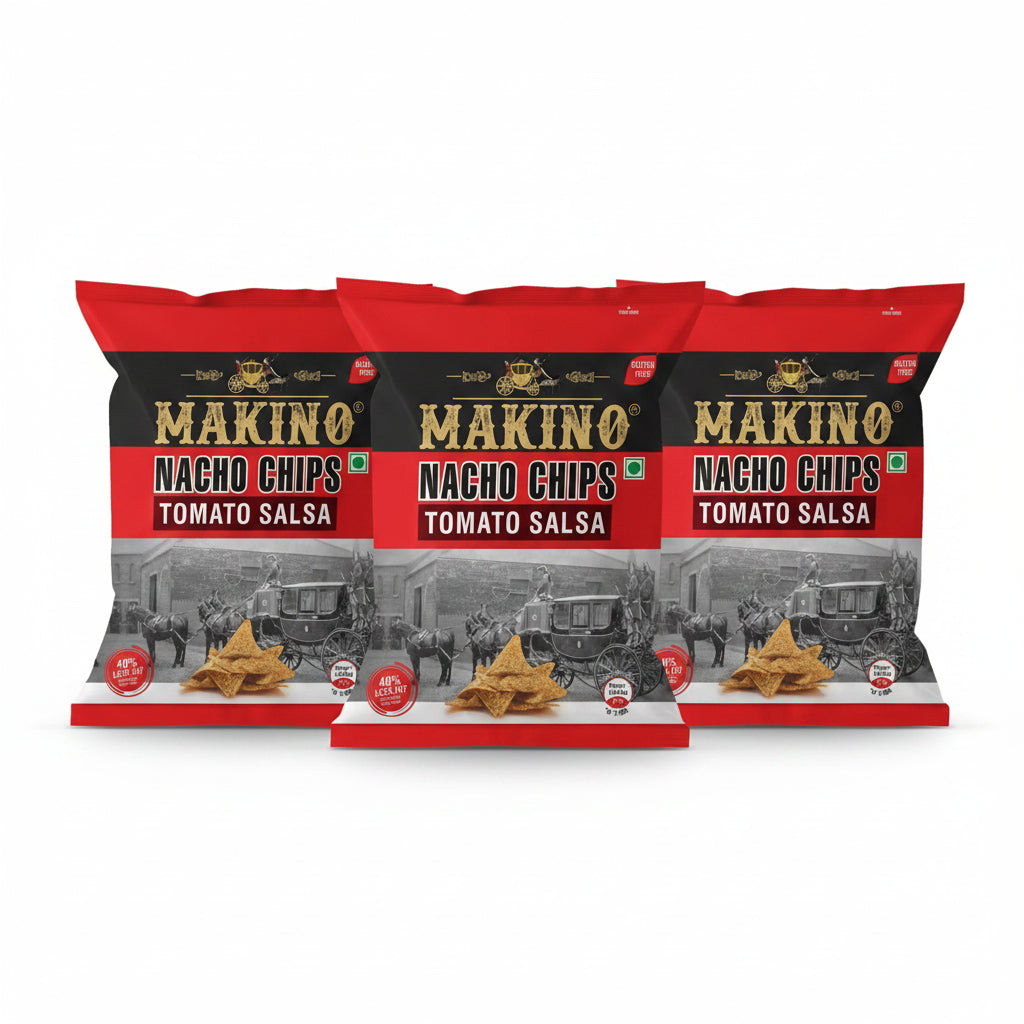 Makino - Nacho Chips Cheese Flavour - Pack of 3(60g Each Pack)