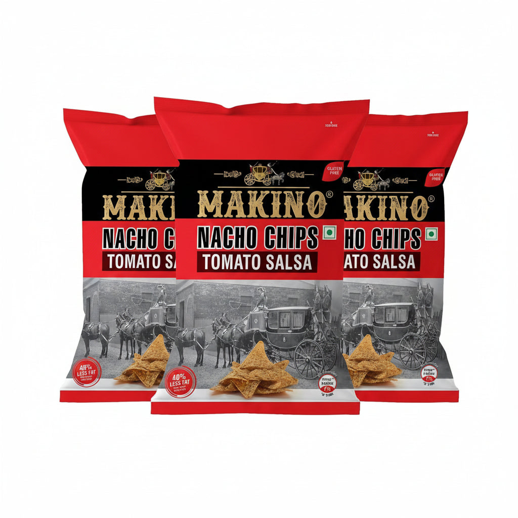 Makino - Nacho Chips Cheese Flavour - Pack of 3(60g Each Pack)