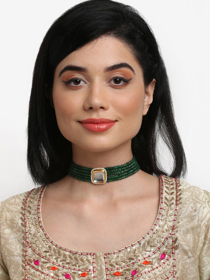 Kundan Choker - Ruby Raang