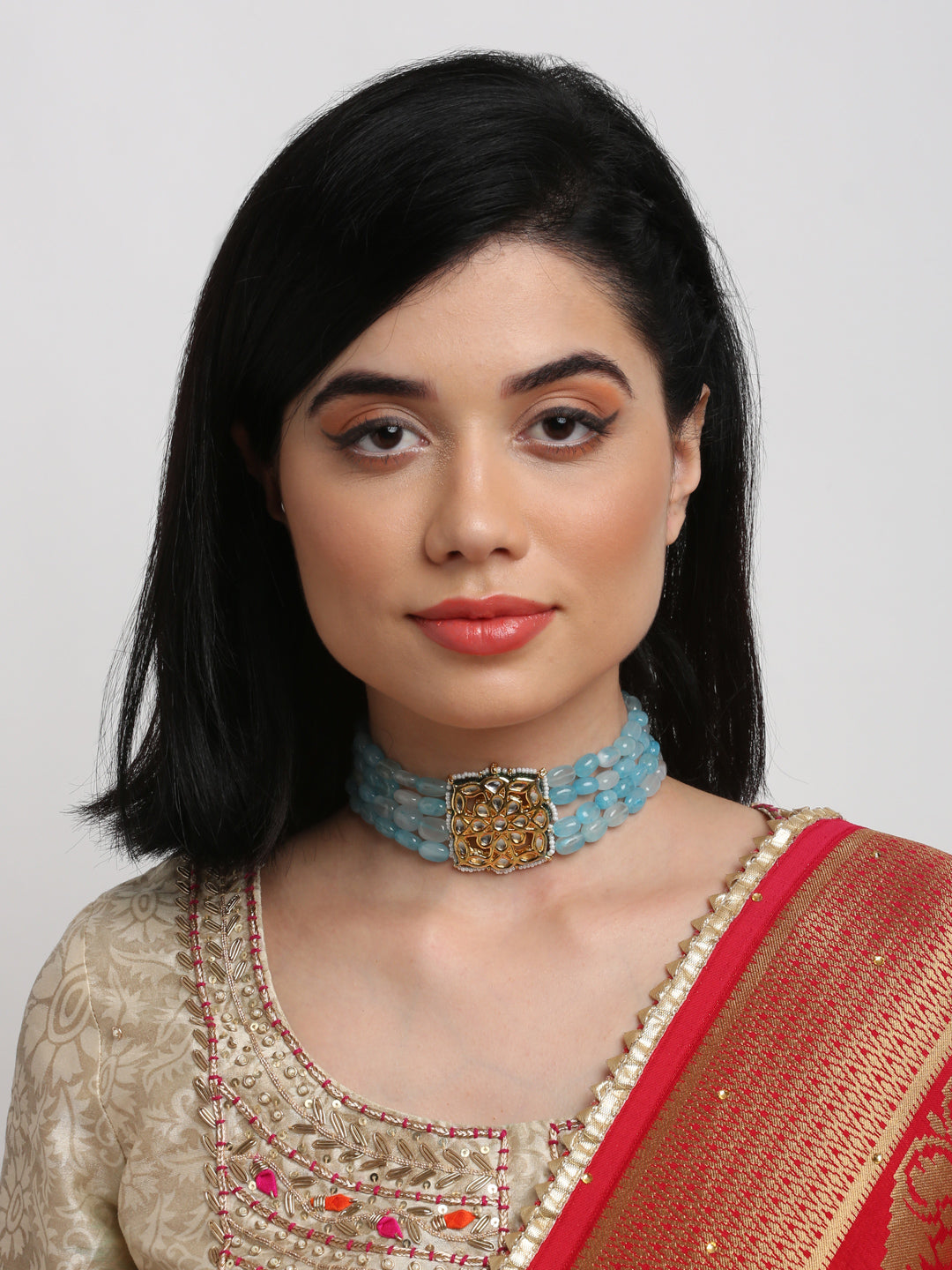 Kundan Choker - Ruby Raang