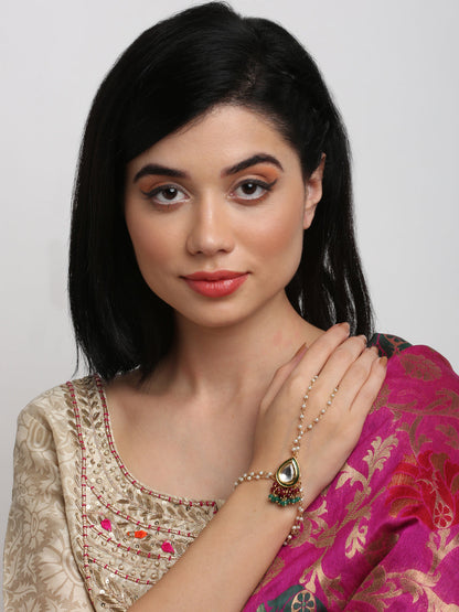Kundan Bracelet - Ruby Raang