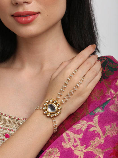 Kundan Bracelet - Ruby Raang