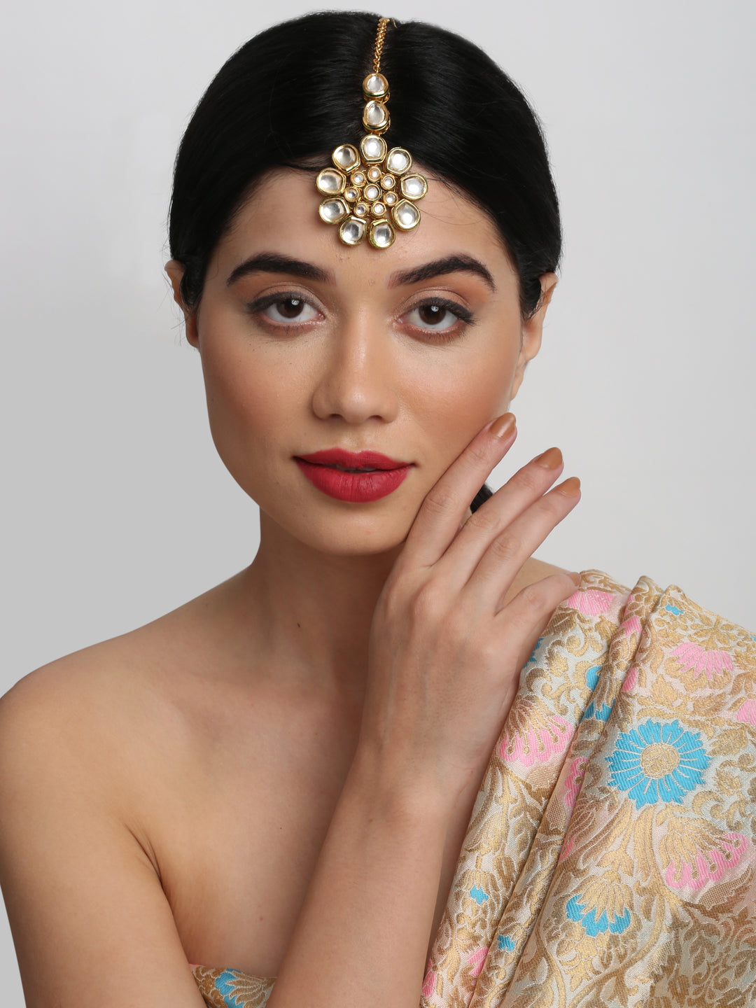 Kundan Maang Tikka - Ruby Raang