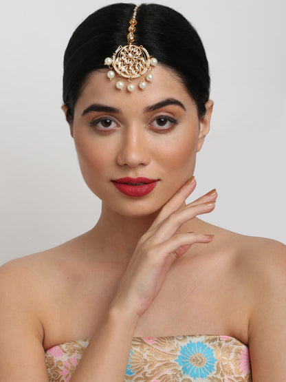 Kundan Maang Tikka - Ruby Raang