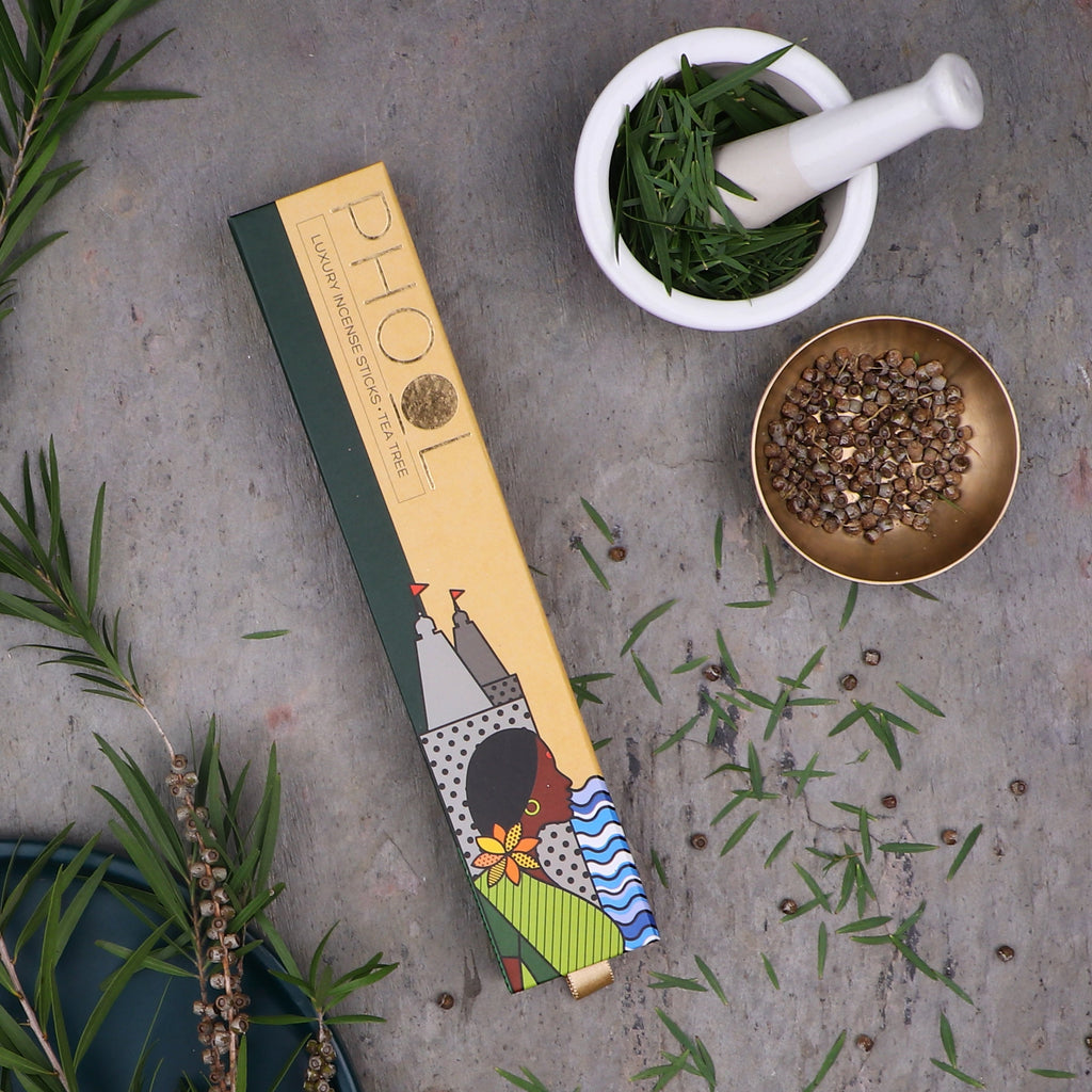 Phool Natural Incense Sticks Tea Tree Bundle Packs