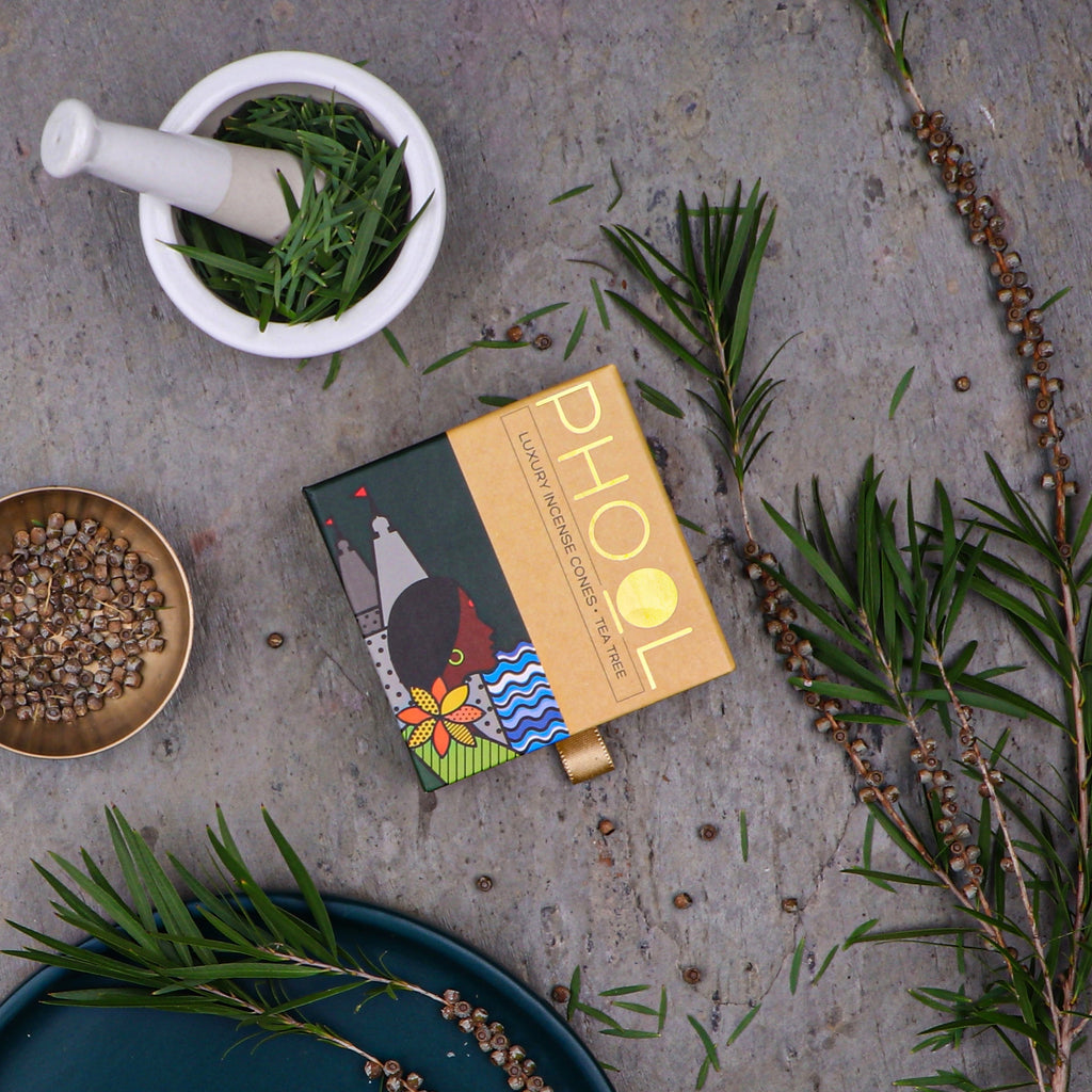 Phool Natural Incense Cones Tea Tree - 40 Cones
