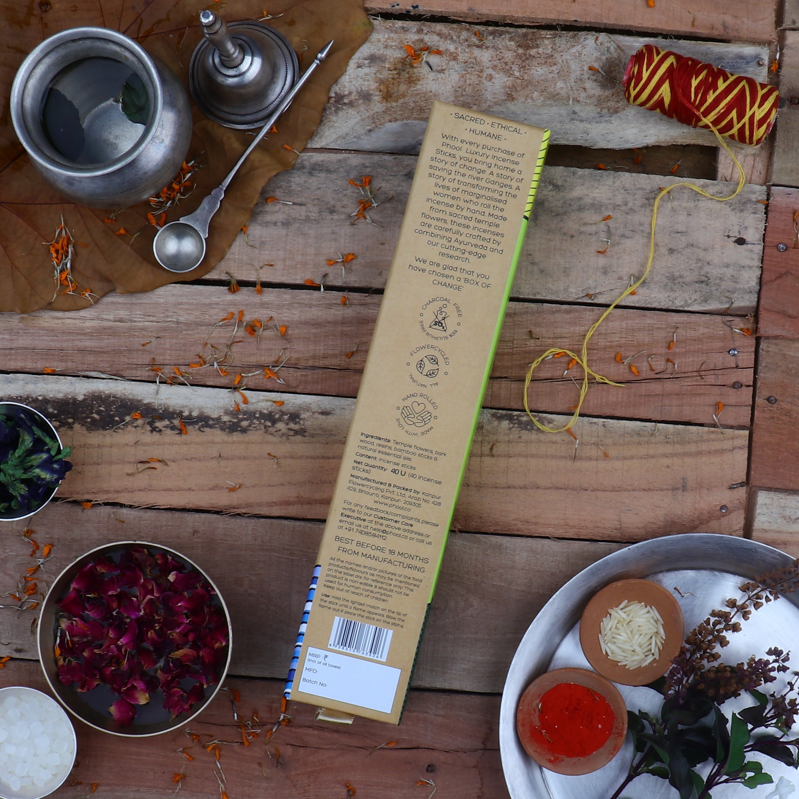 Phool Natural Incense Sticks Tulsi - 40 Sticks