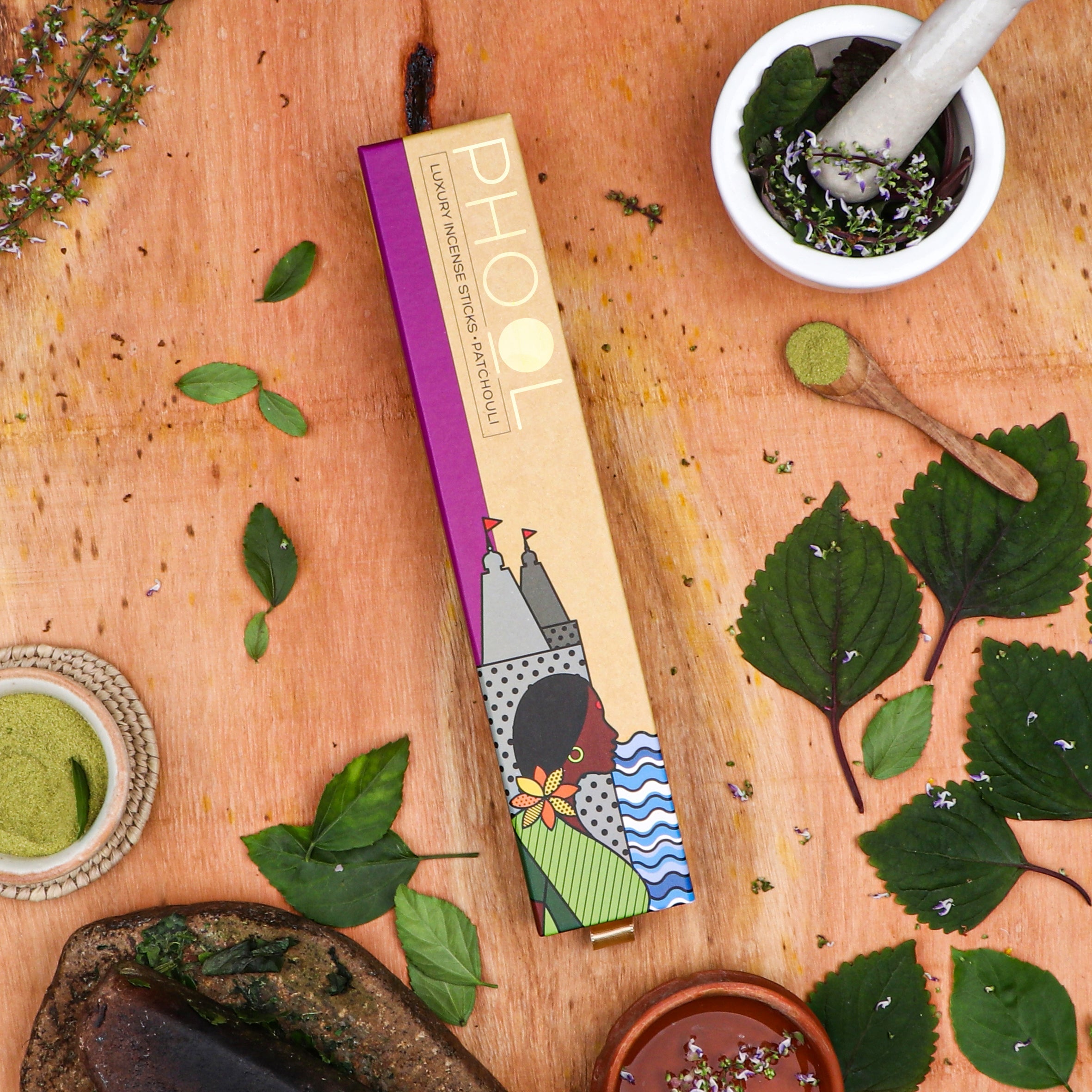 Phool Natural Incense Sticks Patchouli Bundle Packs
