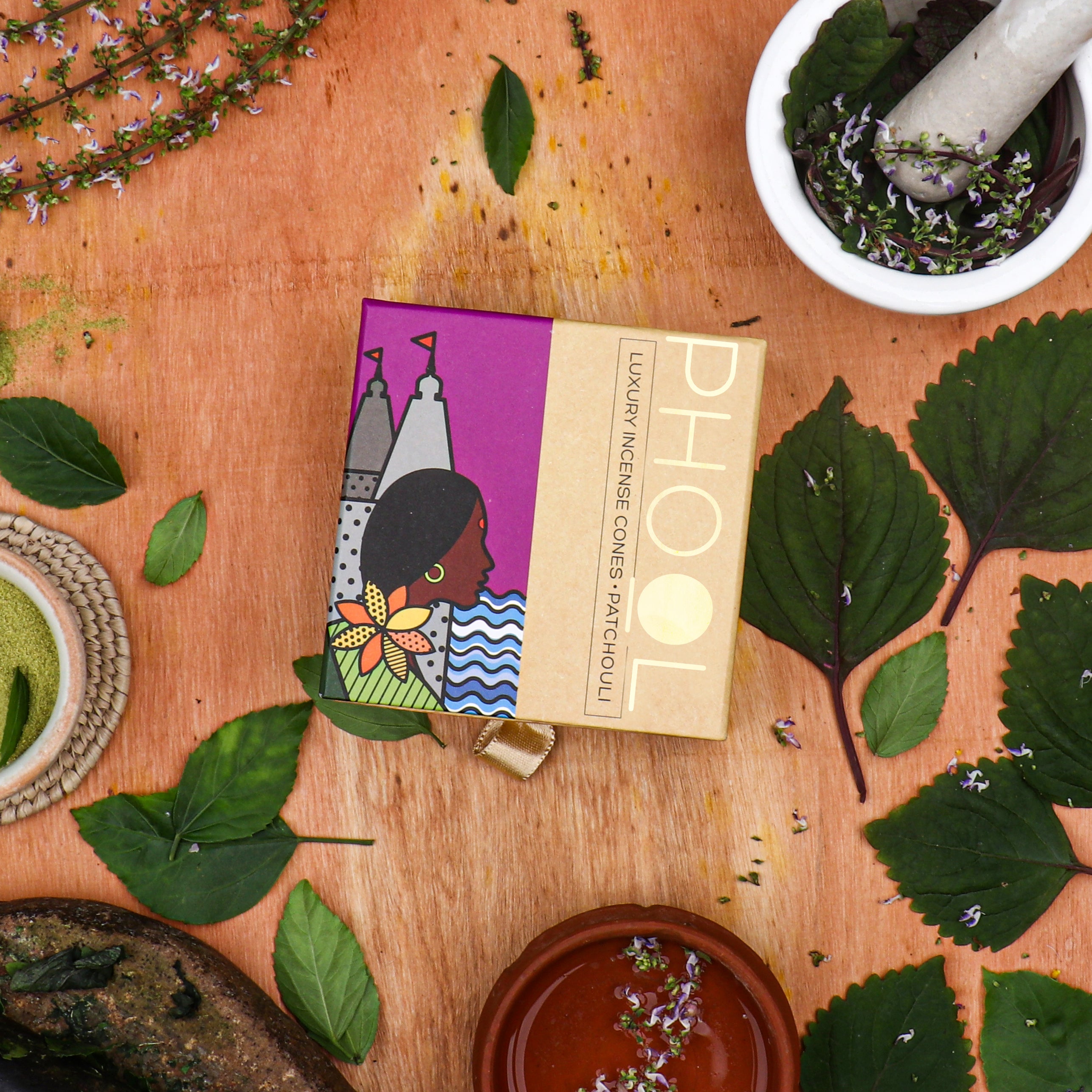 Phool Natural Incense Cones Patchouli - 40 Cones