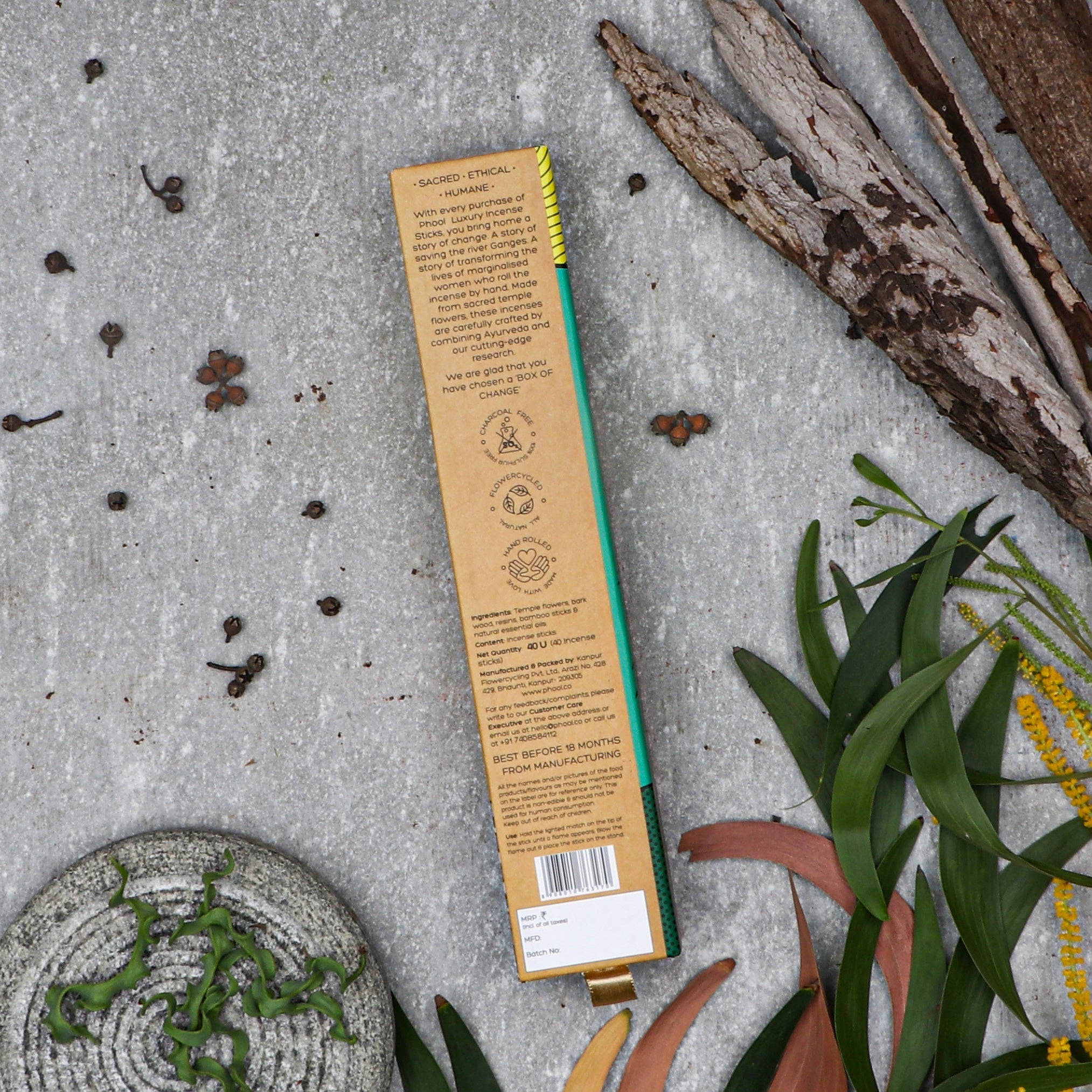 Phool Natural Incense Sticks Eucalyptus - 40 Sticks