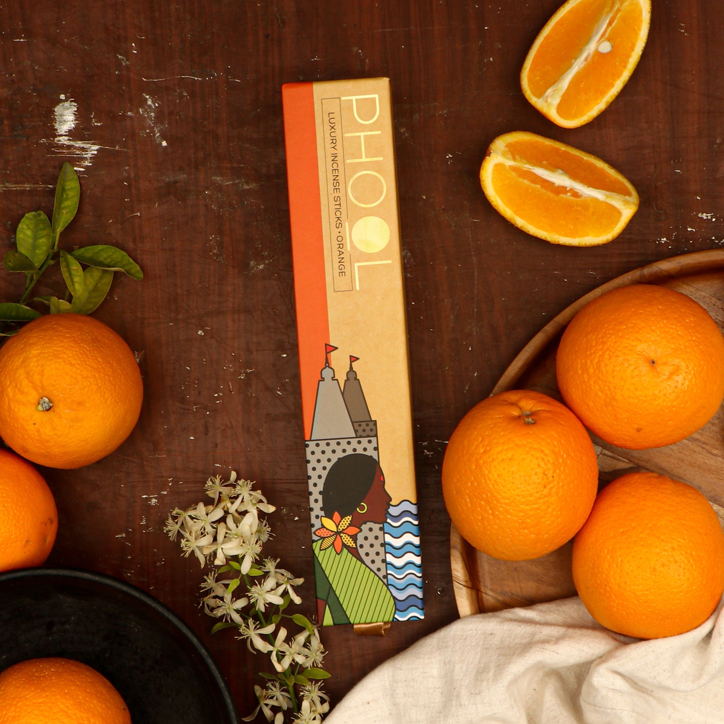 Phool Natural Incense Sticks Orange - 40 Sticks