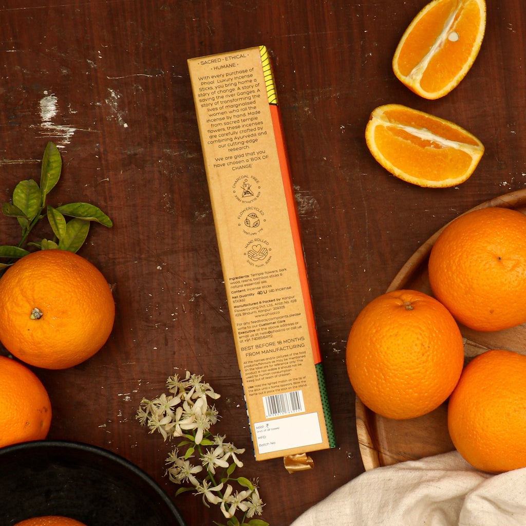 Phool Natural Incense Sticks Orange - 40 Sticks