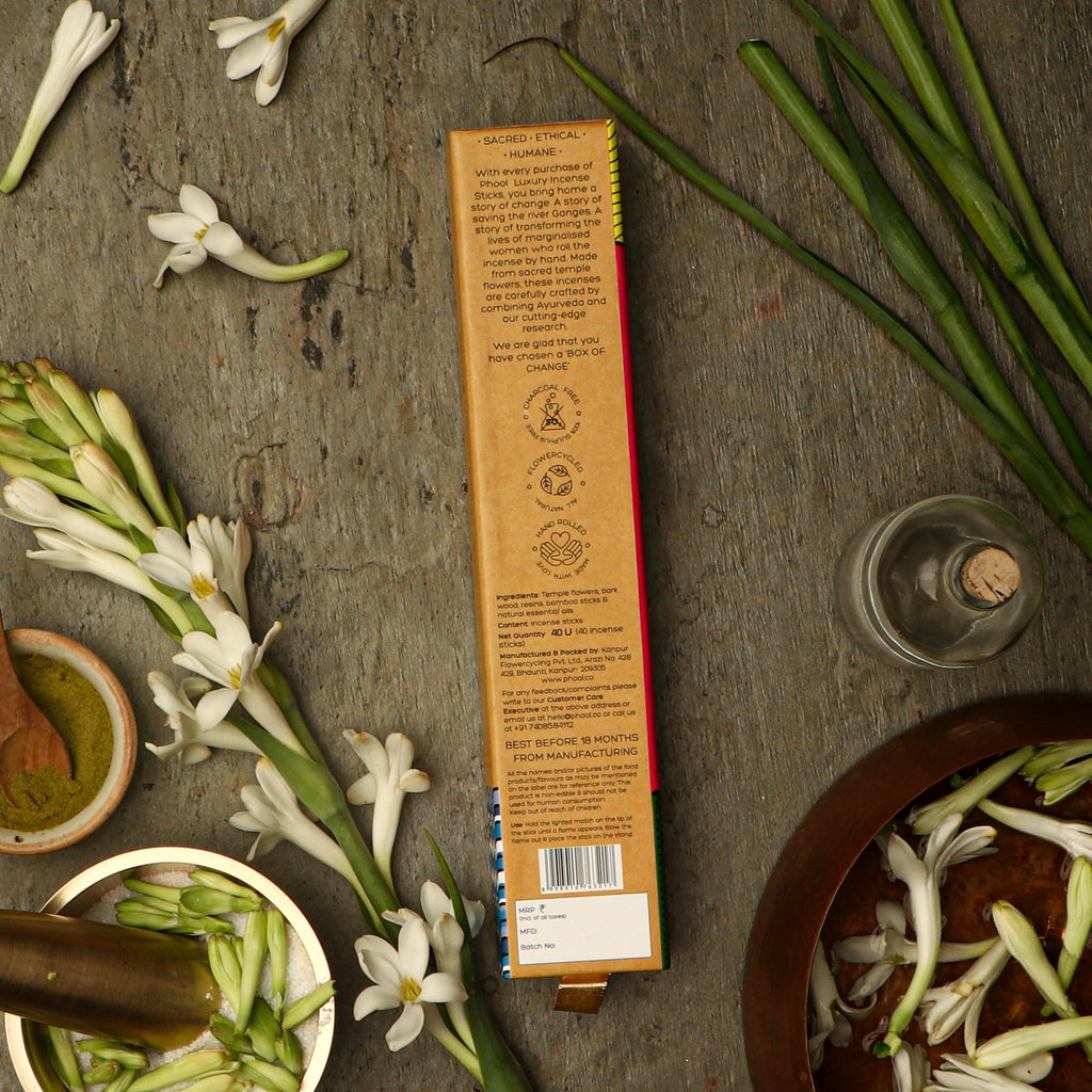 Phool Natural Incense Sticks Tuberose - 40 Sticks