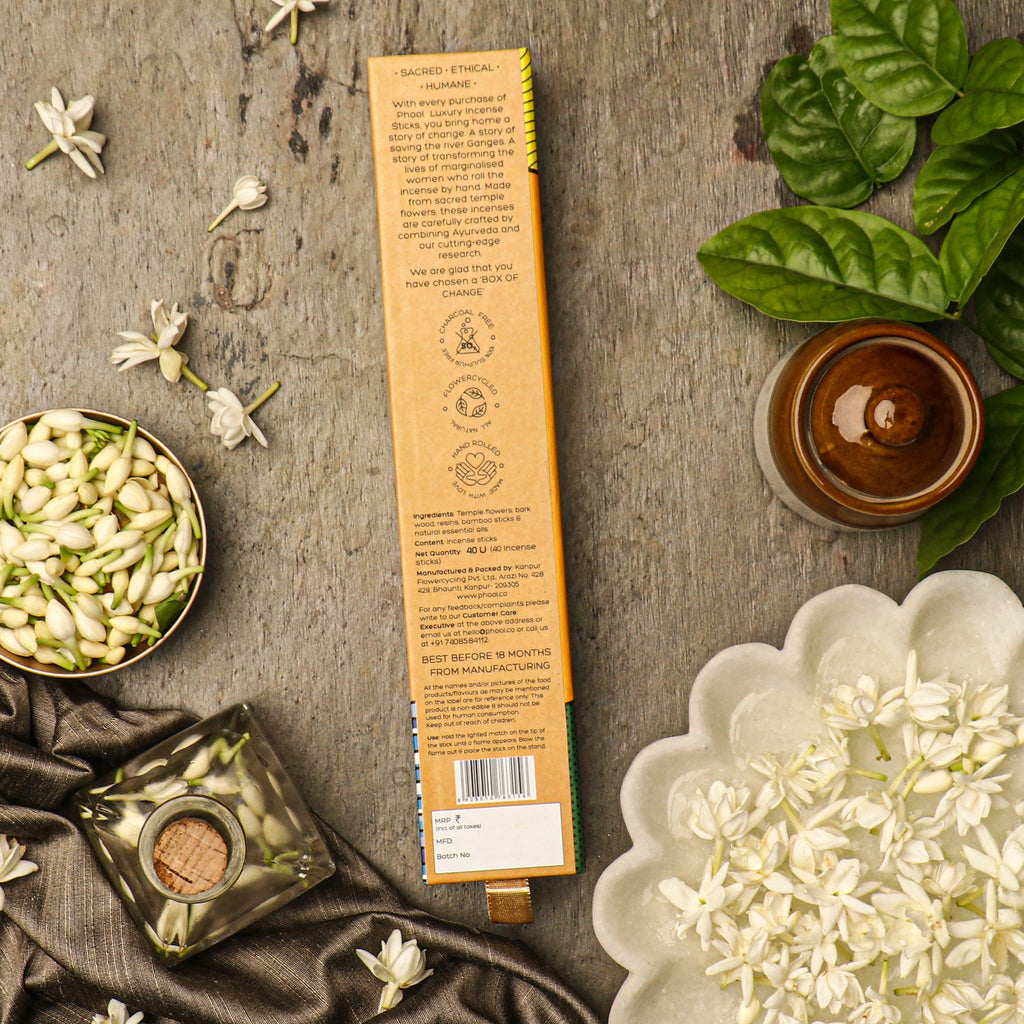 Phool Natural Incense Sticks Jasmine - 40 Sticks