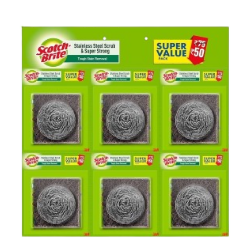 Scotch-Brite Steel Ball and Super Strong - Pack of 6