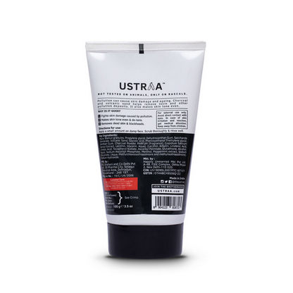 Ustraa Activated Charcoal Face Scrub For Men