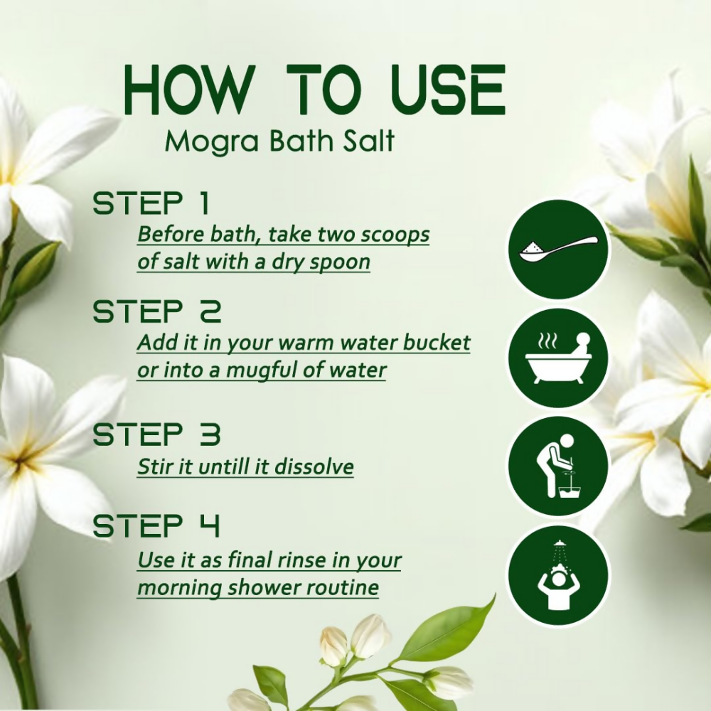 VedicAyurveda Mogra Bath Salt