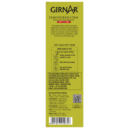 Girnar Instant Tea Premix With Lemongrass (Low Sugar)