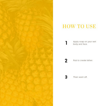 Khadi Natural Pineapple Handmade Soap