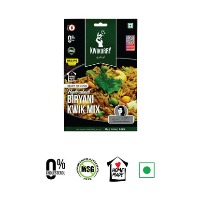 Kwikurry Ready To Cook Hyderabadi Biryani Premix