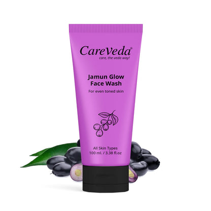 CareVeda Jamun Glow Face Wash For Even Toned Skin Suitable For All Skin Types