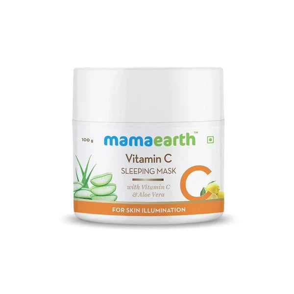 Mamaearth Vitamin C Sleeping Mask with Aloe Vera for Skin Illumination- 100 gm