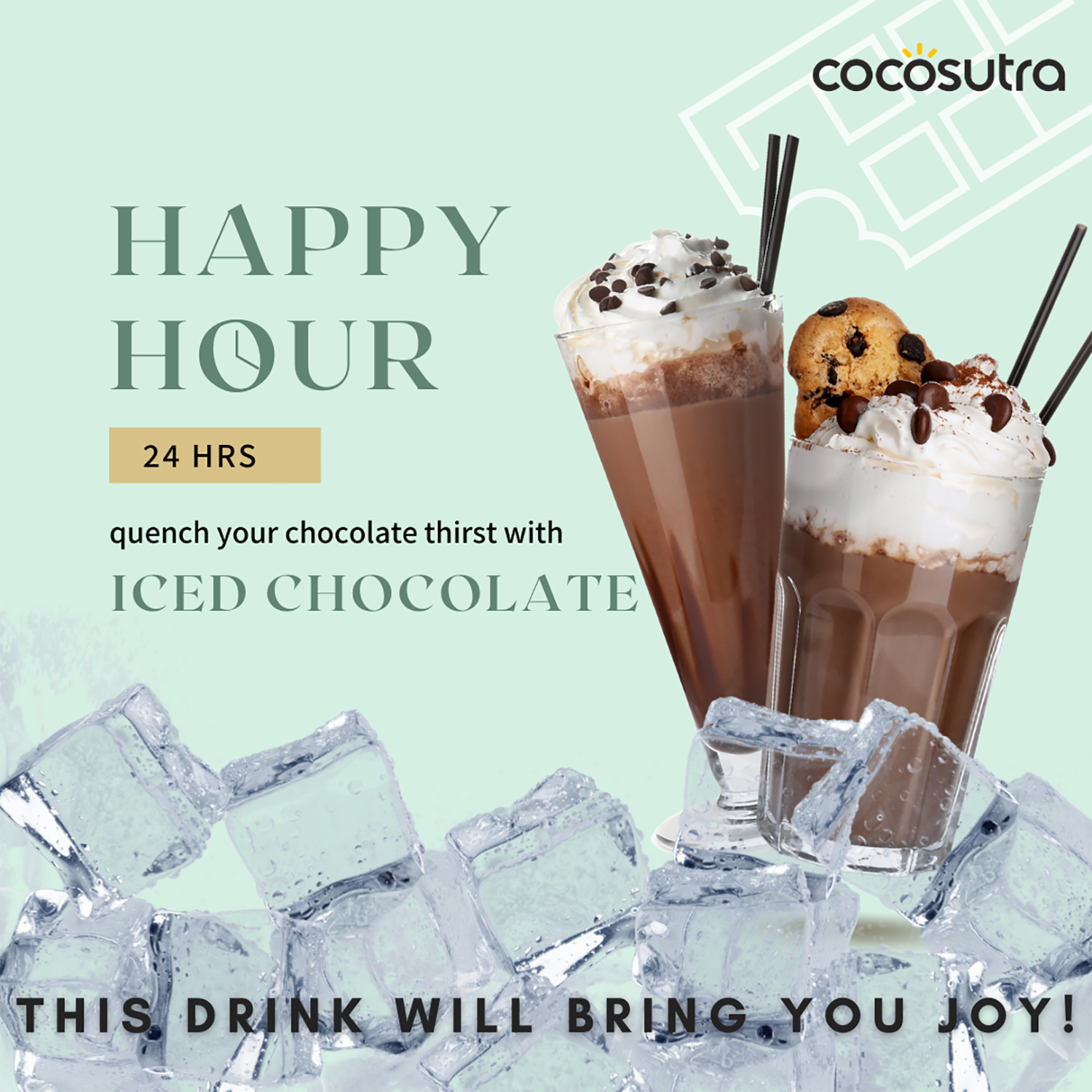 Cocosutra Sugar Free Drinking Chocolate Mix Hazelnut - 200 gms