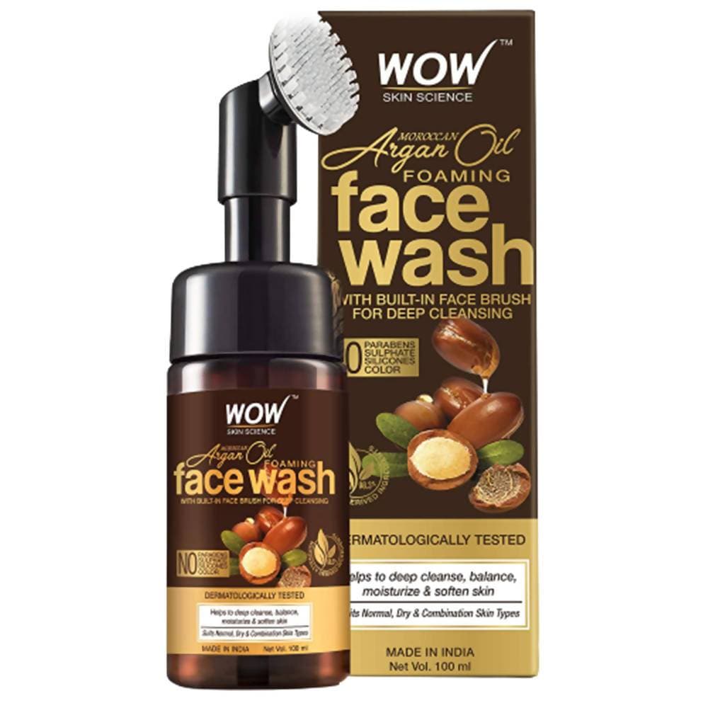 Wow Skin Science Moroccan Argan Oil Foaming Face Wash - 100 ml