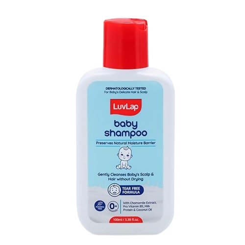 LuvLap Milky Soft Baby Shampoo with Milk Protein, Vitamin E & Coconut Oil, Shea Butter & Chamomile